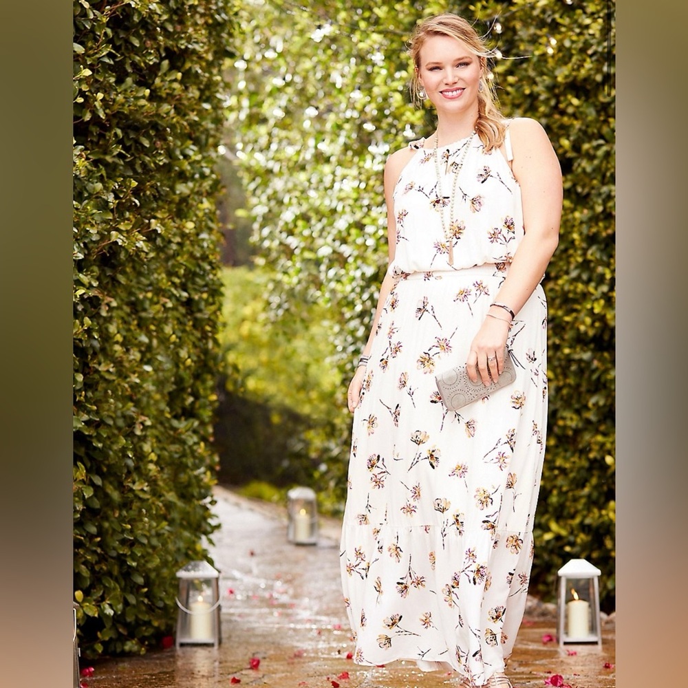 Maurices Floral Maxi Dress Size 1